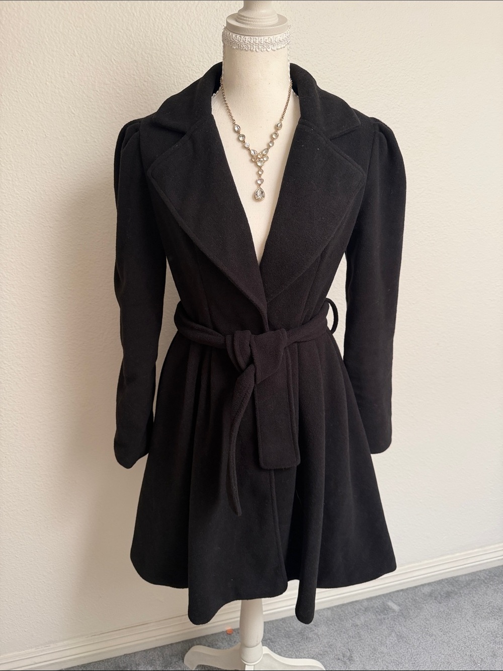 Black Belted Coat